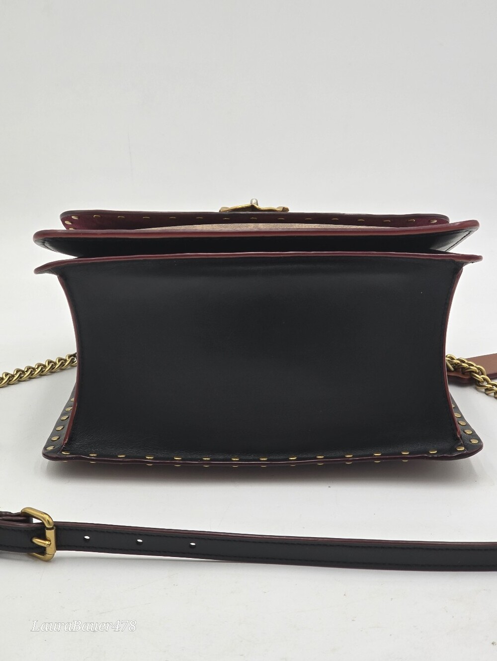 💥NWOT💥Coach Parker Top Handle Bag, Rust/ Signature Canvas - Picture 4 of 16
